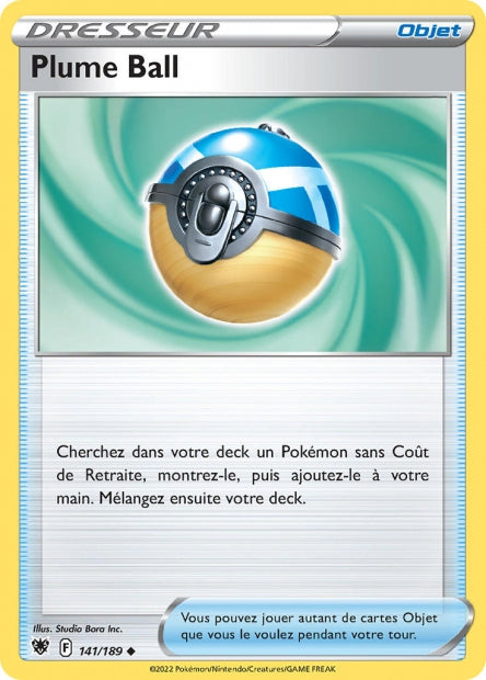 Carte Pokémon Plume Ball 141/189 ASR EB10 LorenZone