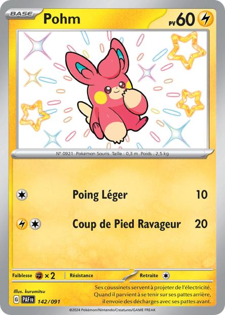 Carte Pokémon Pohm 142/091 Destinees de Palea EV4_5 LorenZone