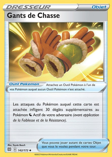 Carte Pokémon Gants de Chasse 142/172 BRS EB09 LorenZone