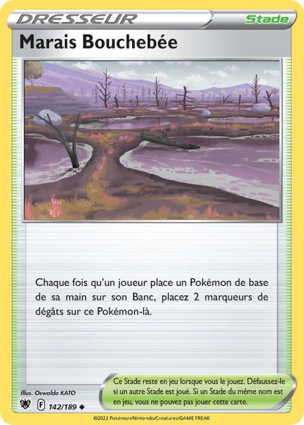 Carte Pokémon Marais Bouchebée 142/189 ASR EB10 LorenZone