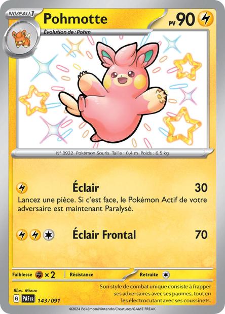 Carte Pokémon Pohmotte 143/091 Destinees de Palea EV4_5 LorenZone