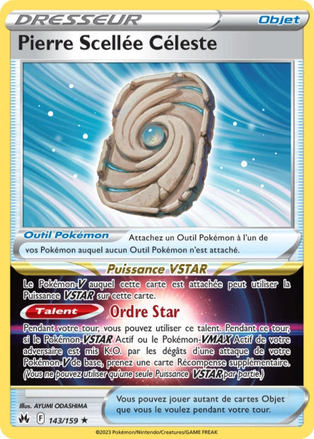Carte Pokémon Pierre Scellée Céleste 143/159 CRZ EB12_5 LorenZone