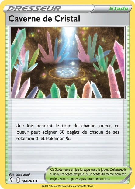 Carte Pokémon Caverne de Cristal 144/203 EVS EB07 LorenZone