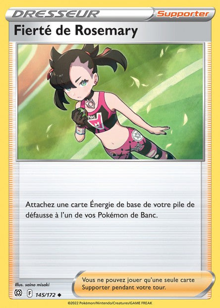 Carte Pokémon Fierté de Rosemary 145/172 BRS EB09 LorenZone