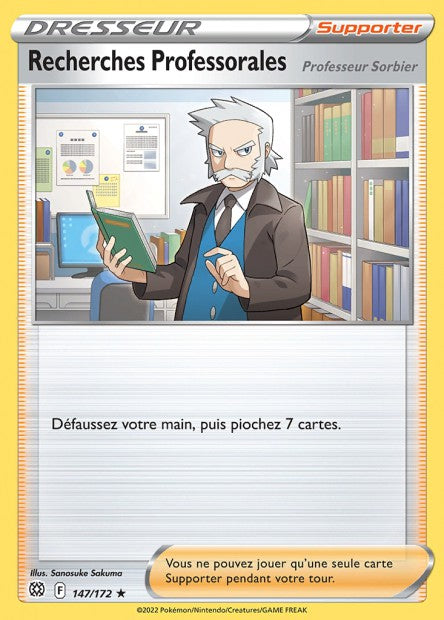 Carte Pokémon Recherches (Professeur Sorbier) 147/172 BRS EB09 LorenZone