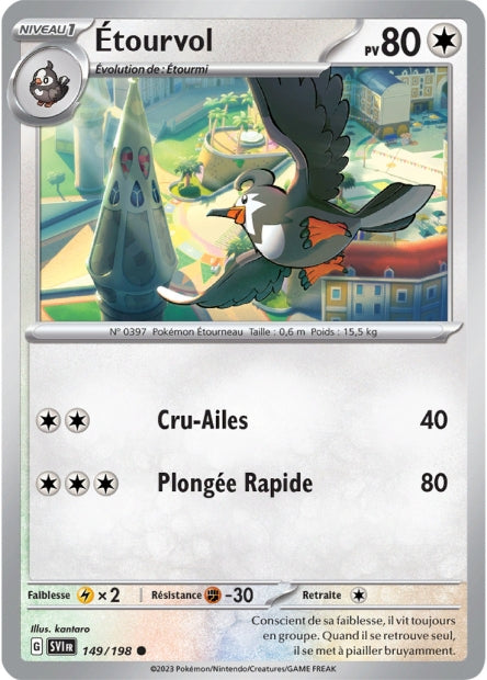 Carte Pokémon Étourvol 149/198 SV1 EV01 LorenZone