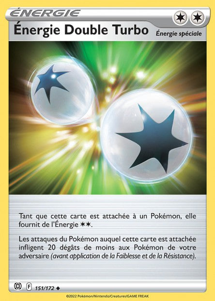 Carte Pokémon Énergie Double Turbo 151/172 BRS EB09 LorenZone