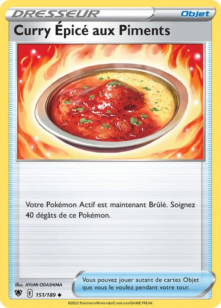 Carte Pokémon Curry Epicé aux Piments 151/189 ASR EB10 LorenZone