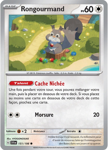 Carte Pokémon Rongourmand 151/198 SV1 EV01 LorenZone
