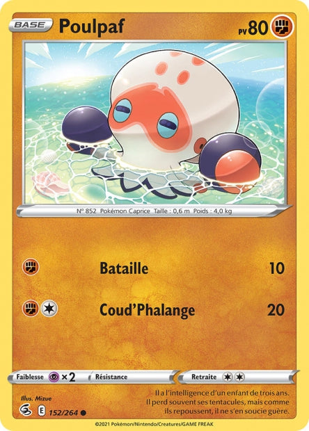 Carte Pokémon Poulpaf 152/264 FST EB08 LorenZone