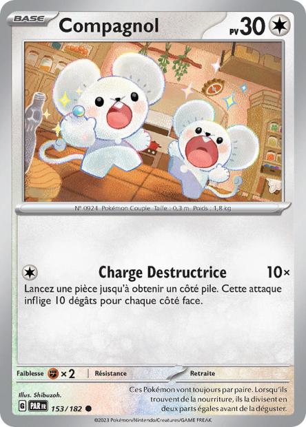Carte Pokémon Compagnol 153/182 PAR Faille Paradoxe EV04 Neuf FR LorenZone