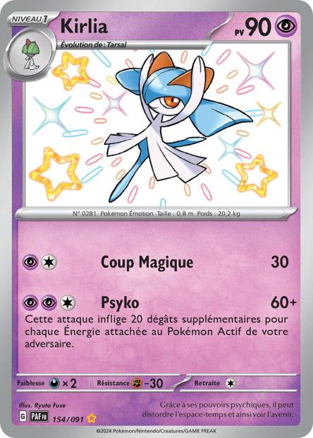 Carte Pokémon Kirlia 154/091 Destinees de Palea EV4_5 LorenZone