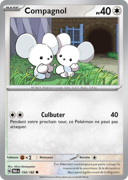 Carte Pokémon Compagnol 154/182 PAR Faille Paradoxe EV04 Neuf FR LorenZone