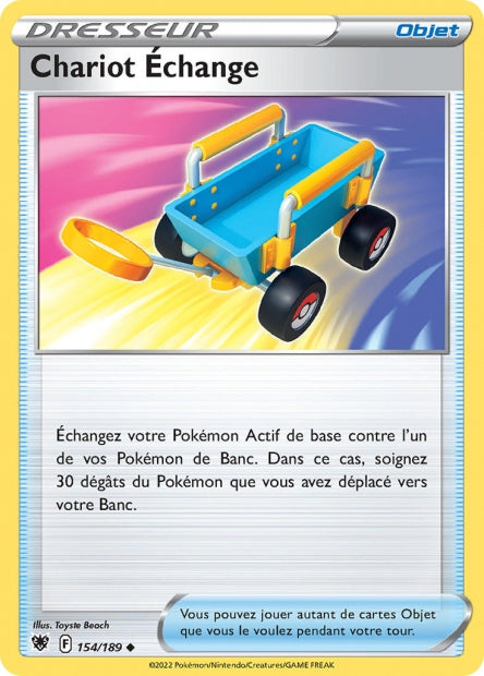 Carte Pokémon Chariot Echange 154/189 ASR EB10 LorenZone