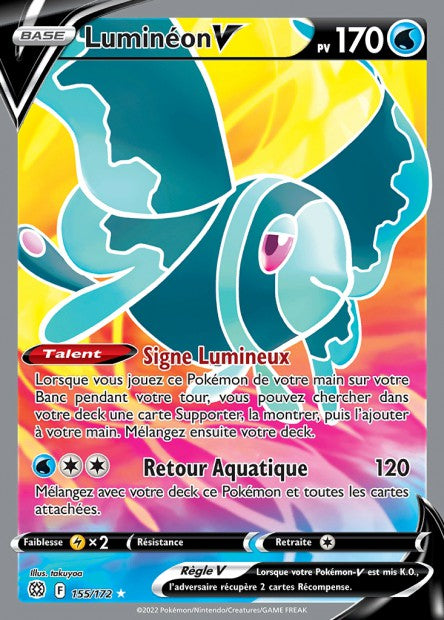 Carte Pokémon Luminéon V 155/172 BRS EB09 LorenZone