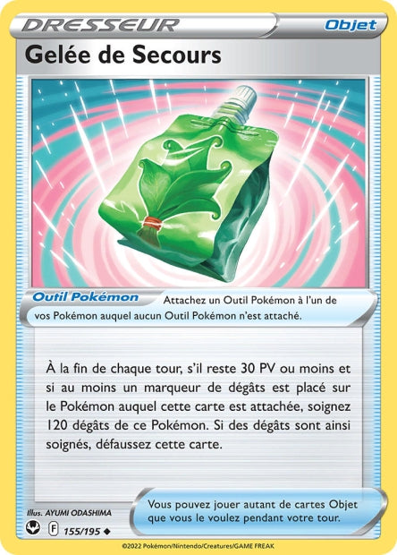 Carte Pokémon Gelée de Secours 155/195 SIT Tempete Argentee EB12 Neuf FR LorenZone