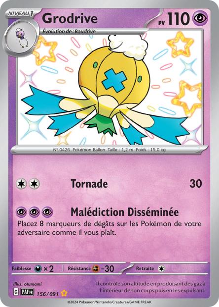 Carte Pokémon Grodrive 156/091 Destinees de Palea EV4_5 LorenZone