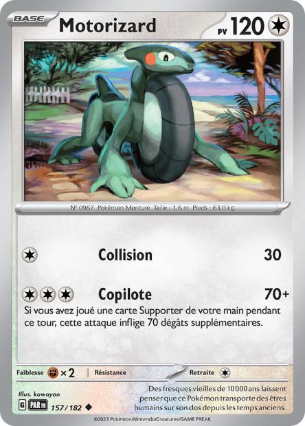 Carte Pokémon Motorizard 157/182 PAR Faille Paradoxe EV04 Neuf FR LorenZone