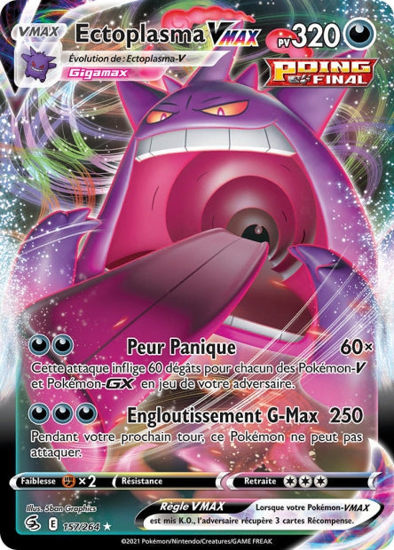 Carte Pokémon Ectoplasma VMAX 157/264 FST EB08 LorenZone