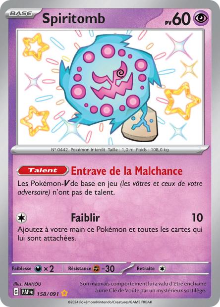 Carte Pokémon Spiritomb 158/091 Destinees de Palea EV4_5 LorenZone