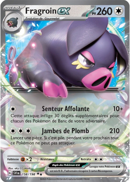 Carte Pokémon Fragroin EX 158/198 SV1 EV01 LorenZone