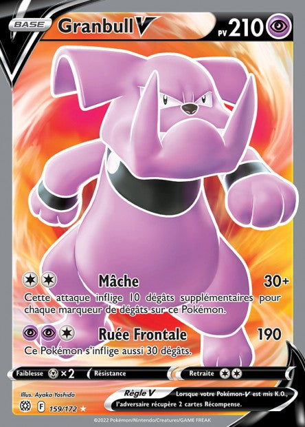 Carte Pokémon Granbull V 159/172 BRS EB09 LorenZone