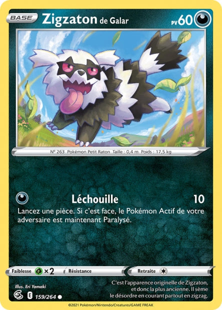 Carte Pokémon Zigzaton de Galar 159/264 FST EB08 LorenZone