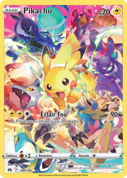 Carte Pokémon Pikachu 160/159 CRZ EB12_5 LorenZone