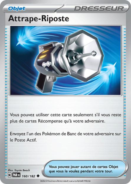 Carte Pokémon Attrape Riposte 160/182 PAR Faille Paradoxe EV04 Neuf FR LorenZone