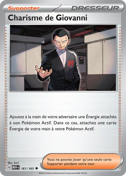 Carte Pokémon Pince Attrapeuse 162/165 MEW 151 EV3_5  Neuf FR LorenZone