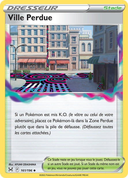 Carte Pokémon Ville perdue 161/196 LOR Origine Perdue EB11 Neuf FR LorenZone