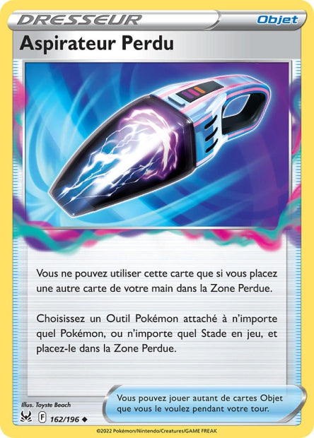 Carte Pokémon Aspirateur perdu 162/196 LOR Origine Perdue EB11 Neuf FR LorenZone