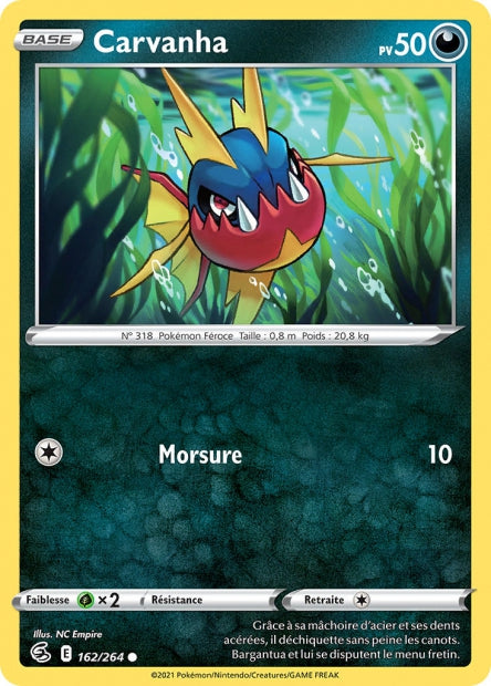 Carte Pokémon Carvanha 162/264 FST EB08 LorenZone