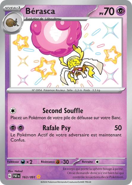 Carte Pokémon Bérasca 163/091 Destinees de Palea EV4_5 LorenZone