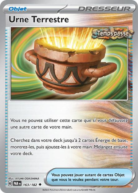 Carte Pokémon Urne Terrestre 163/182 PAR Faille Paradoxe EV04 Neuf FR LorenZone