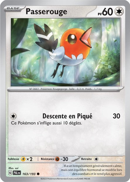 Carte Pokémon Passerouge 163/193 PAL EV02 LorenZone