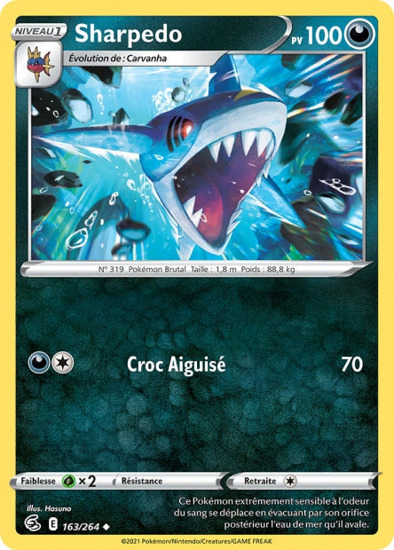 Carte Pokémon Sharpedo 163/264 FST EB08 LorenZone