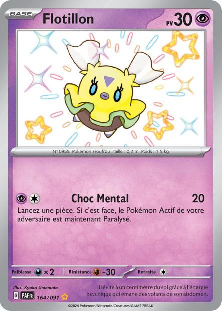 Carte Pokémon Flotillon 164/091 Destinees de Palea EV4_5 LorenZone