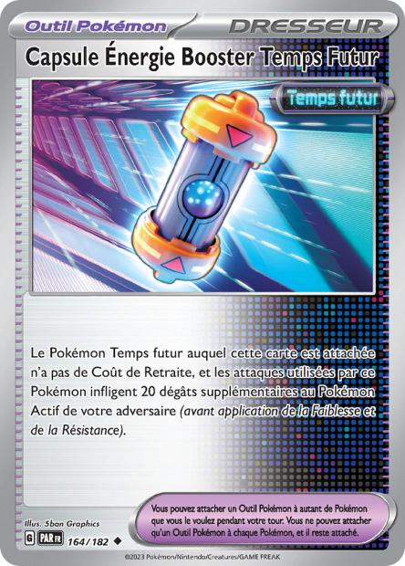 Carte Pokémon Capsule Énergie Booster Temps Futur 164/182 PAR Faille Paradoxe EV04 Neuf FR LorenZone