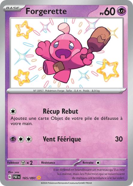 Carte Pokémon Forgerette 165/091 Destinees de Palea EV4_5 LorenZone