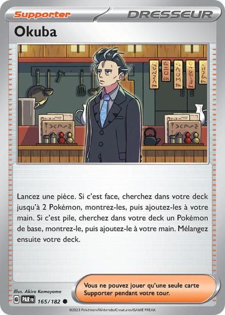 Carte Pokémon Okuba 165/182 PAR Faille Paradoxe EV04 Neuf FR LorenZone