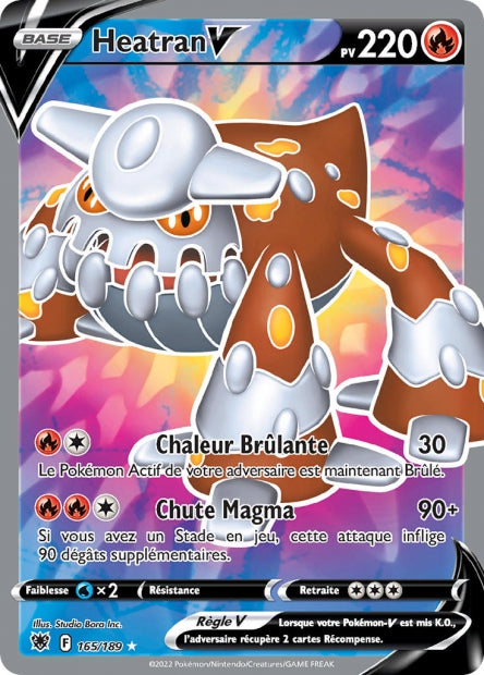 Carte Pokémon Heatran V 165/189 ASR EB10 LorenZone