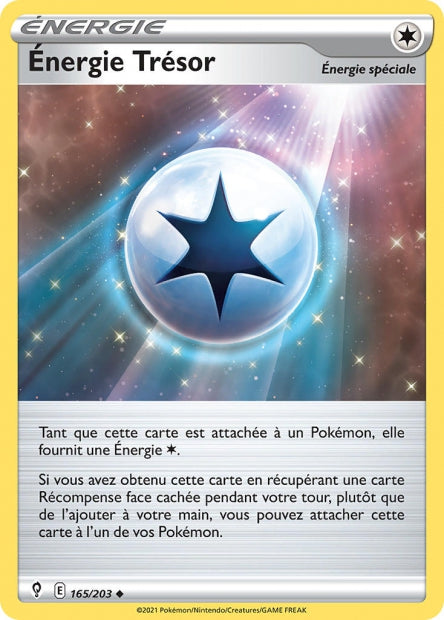 Carte Pokémon Énergie Trésor 165/203 EVS EB07 LorenZone
