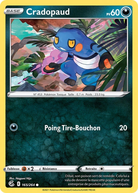 Carte Pokémon Cradopaud 165/264 FST EB08 LorenZone