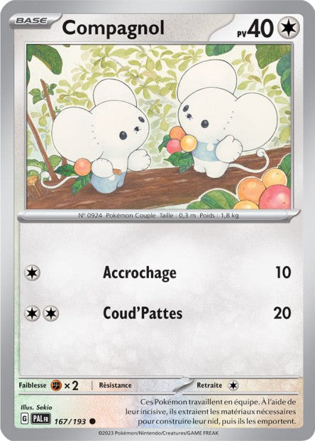 Carte Pokémon Compagnol 167/193 PAL EV02 LorenZone