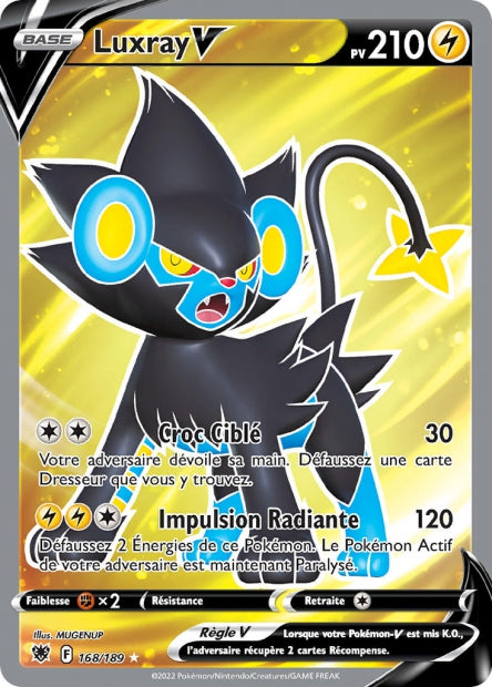 Carte Pokémon Luxray V 168/189 ASR EB10 LorenZone
