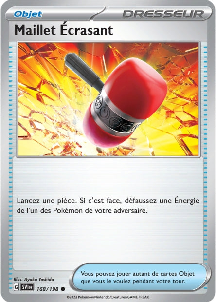 Carte Pokémon Maillet Écrasant 168/198 SV1 EV01 LorenZone