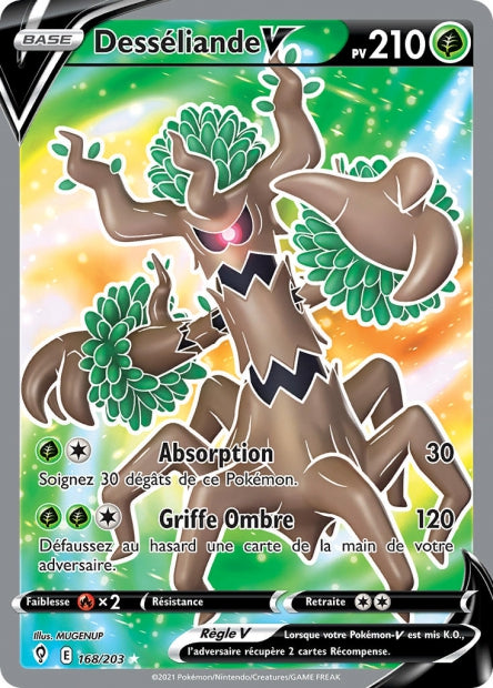 Carte Pokémon Desséliande V 168/203 EVS EB07 LorenZone