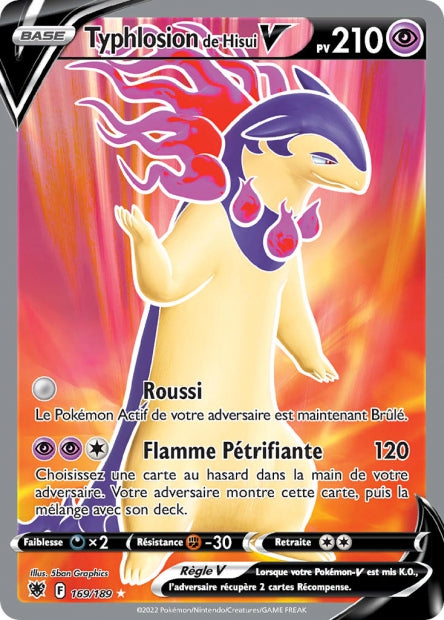Carte Pokémon Tiphlosion de Hisui V 169/189 ASR EB10 LorenZone