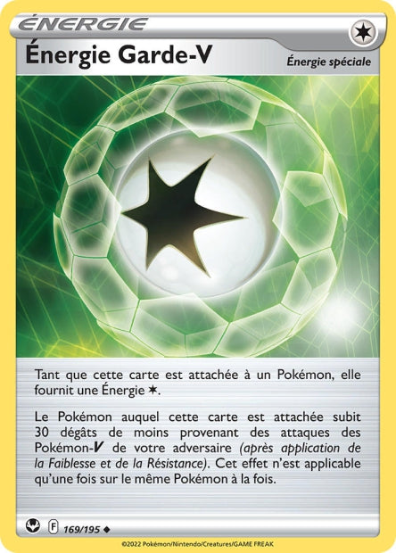 Carte Pokémon Énergie Garde-V 169/195 SIT Tempete Argentee EB12 Neuf FR LorenZone
